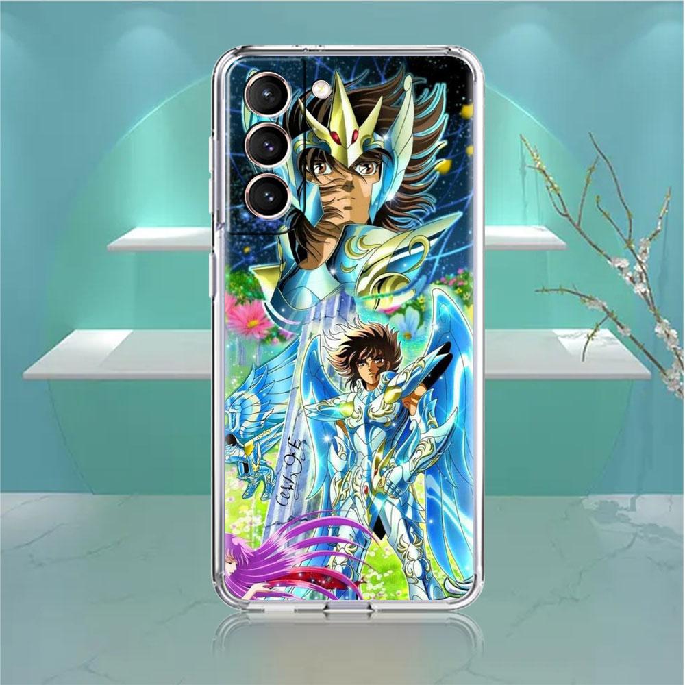 

Мягкий чехол для Samsung Galaxy S22 S20 S21 S10 S9 S8 Plus FE Note 20 Ultra 10 Lite 9, роскошный чехол Sainte Seiya, японское аниме Samsung Note 9