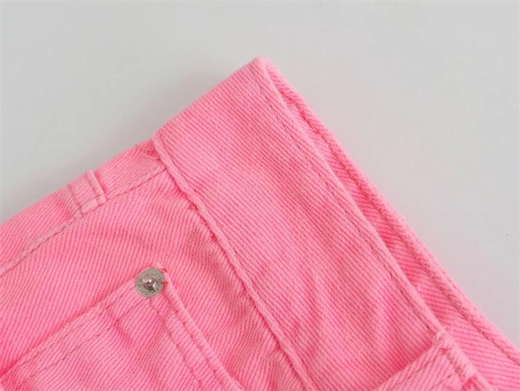 Women's Plus Size Pink High-Waist Straight-Leg Jeans (Summer 2022)