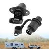 Easy To Install 3 Core Trailer Plug Connector With Sturdy ABS Construction For Caravans Motorhome Wiring Long Lasting Use