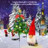 2Pcs Christmas Tree Decor Lights Outdoors Solar Powered Garden Stake Light Waterproof Lawn Lamp Candy Yard Christmas Path Decor