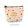 Practical Headset Holder Wallet Flower Printed Coin Purse Women's Fabric Purse Coin Bag with Convenient Fastening