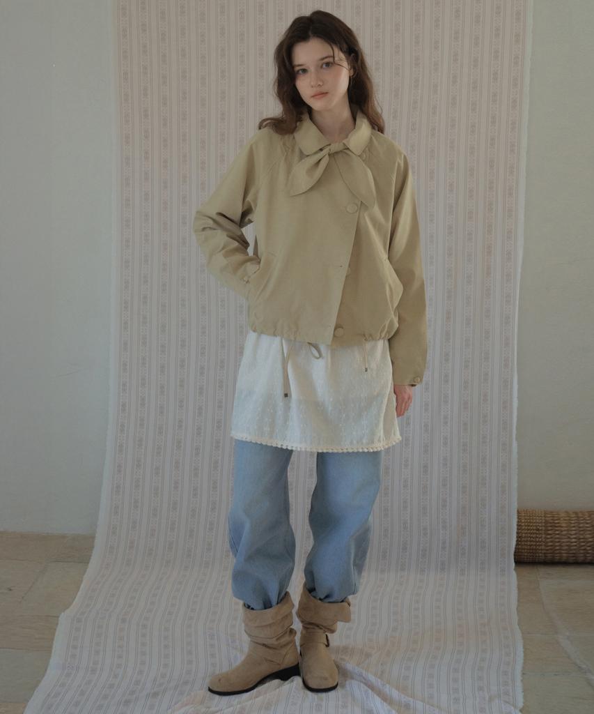 Aueonoseuteljia Luna Puff Tassel Dress_Cream(O26Ops01)