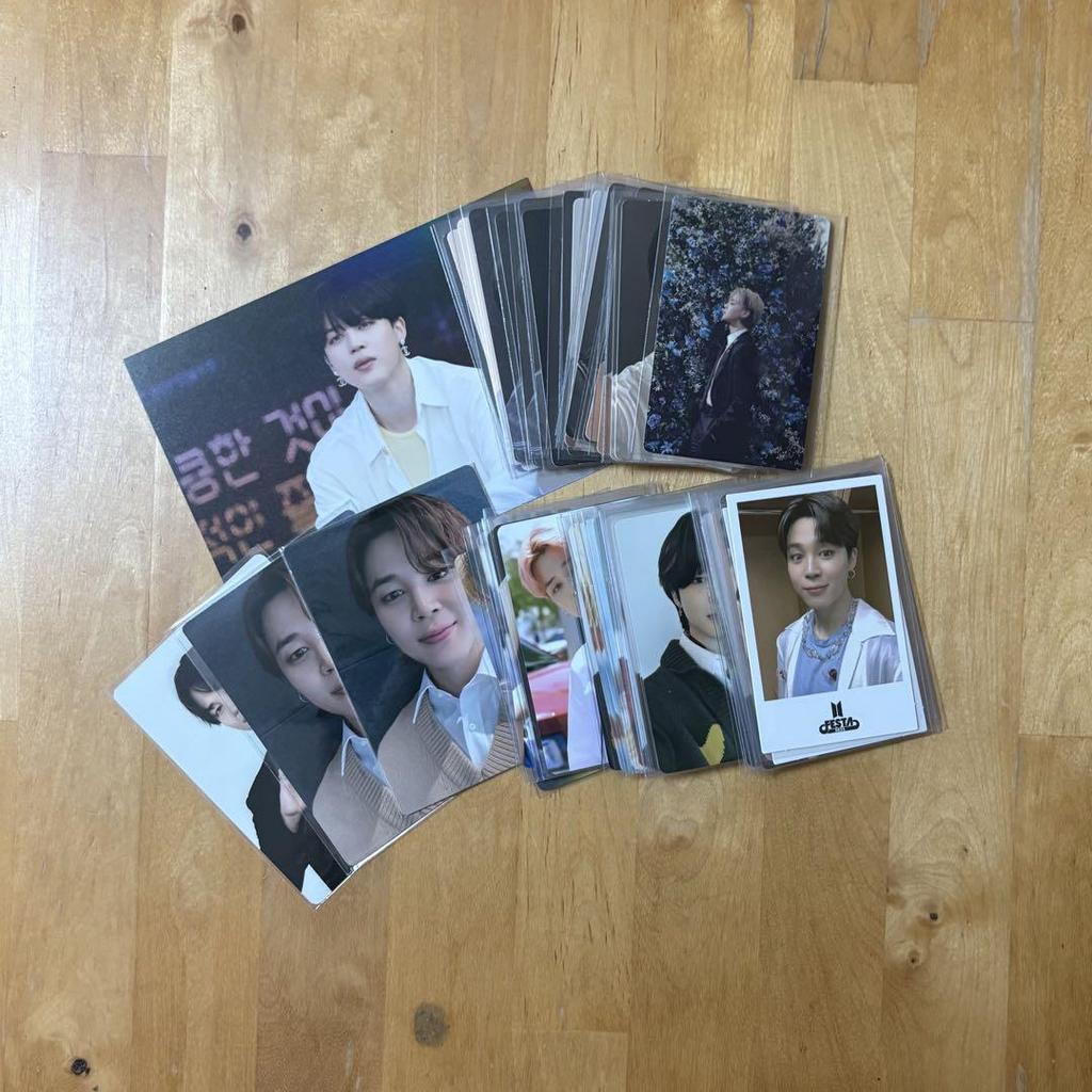 [USED] BTS Jimin Trading Card Mini Photo Set of 50
