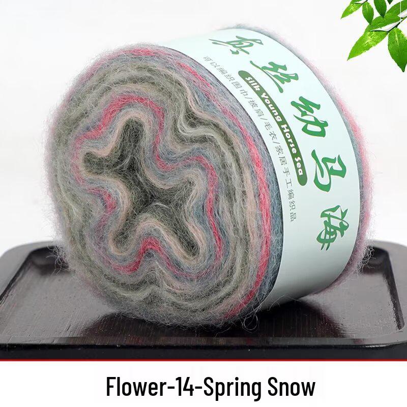 Handmade Gradient Silk Baby Alpaca Yarn for DIY Knitting: Sweater, Shawl, Scarf