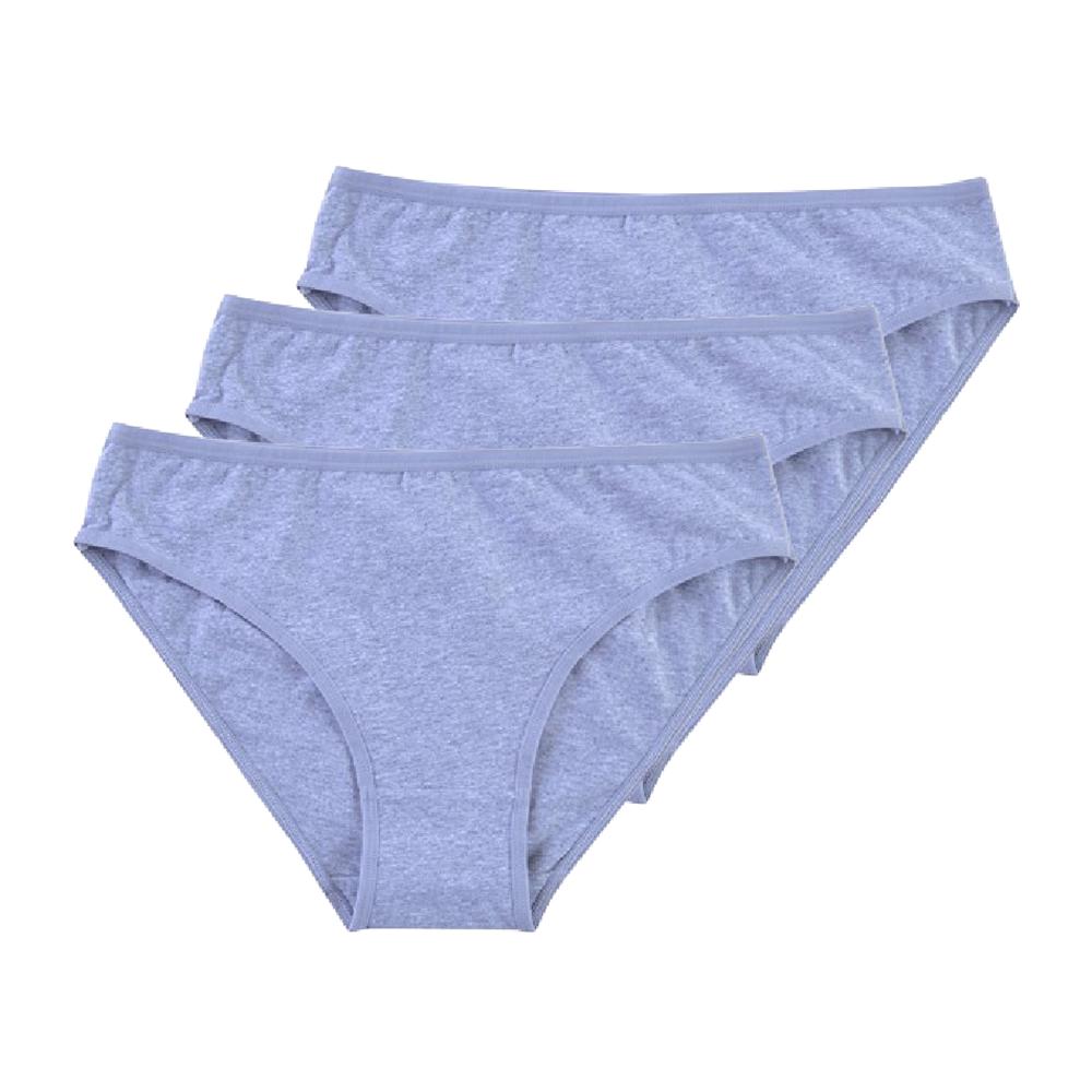 3 Piezas Ropa Interior para Mujer de Cintura Media Calzones Lencería Braguitas para Niñas Grandes Colores Lisos Calzoncillos