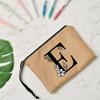 Fashion Letter Print Women Cosmetic Gift Bag Linen Zipper Pouch Travel Tote Storage Pouch Makeup Bag Classic Organizer Bag