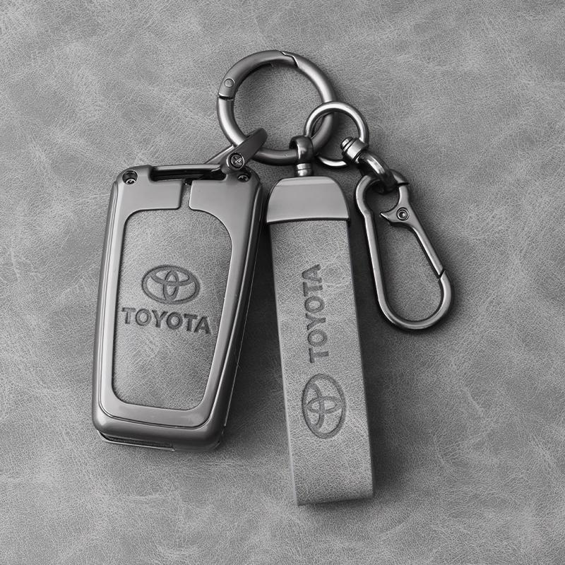 For Toyota 2026 Hot Hub Caps Leather Car Remote Key Case Cover Accessories For Toyota Auris Corolla Reiz Avensis Verso Yaris Ayg