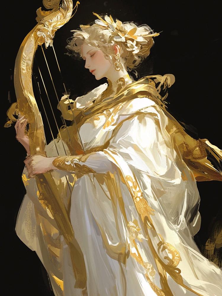 

5D DIY Алмазная картина, рукоделие, алмазная вышивка, фея и музыкальный инструмент, вышивка крестом, искусство, подарок, украшение на стену Full Round 20x30CM