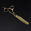 6.0” Mizutani FM-20 Gold Hairdressing Scissors: Barber, Straight, Bangs, Thinning Shears