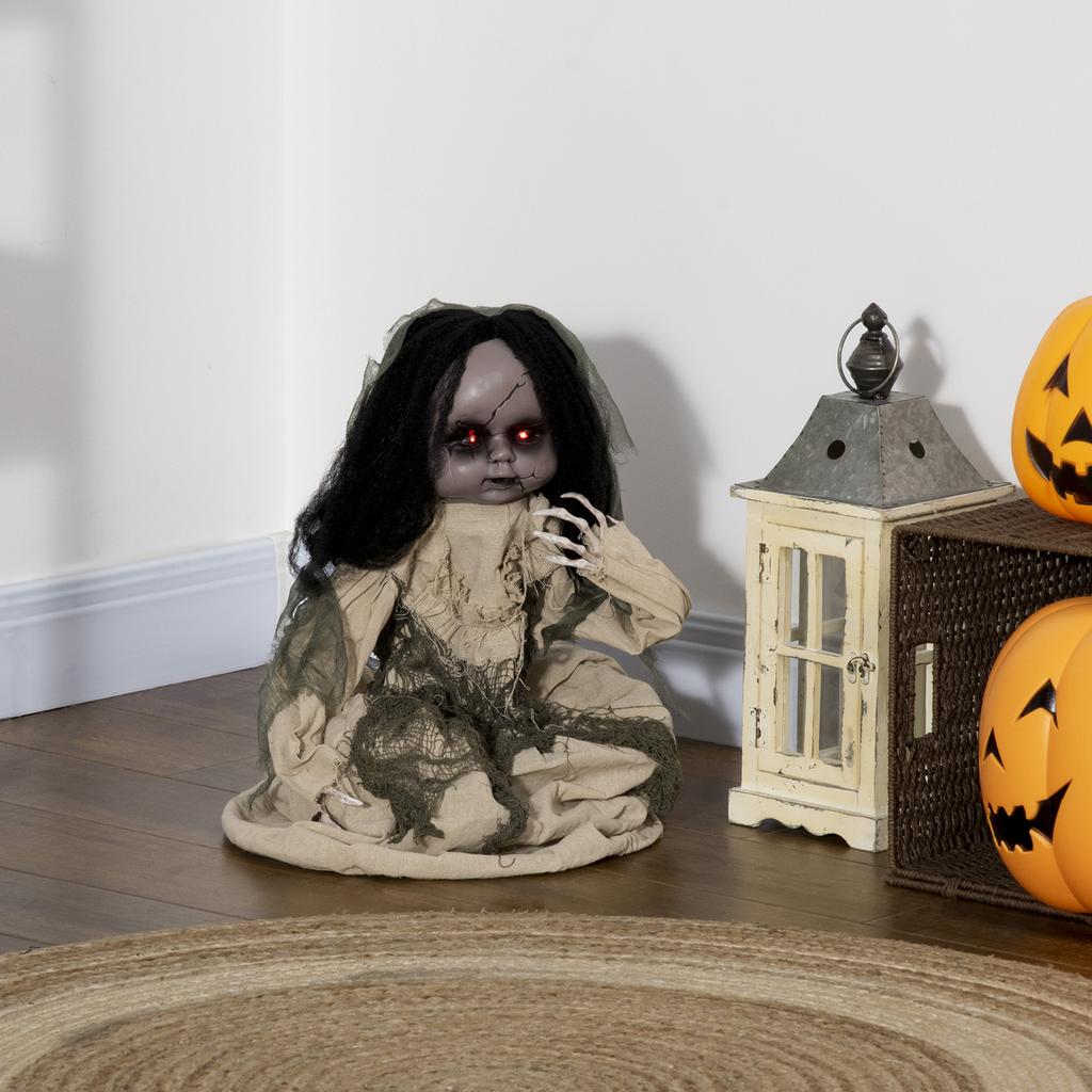 Halloween Decoration Ghost Doll with Special Effects and Sound Function 80 Cm X 23 Cm X 83 Cm