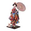 Japanese Geisha 12 Inch Collectible Figurine Oriental Ancient Kabuki Folk for Home Office Tabletop Shelf Decoration Kids Gift