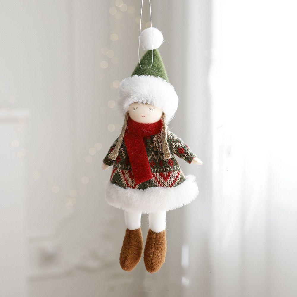 Cartoon Santa Claus Hanging Ornaments Elk Snowman Girl Christmas Tree Decoration  Party Favors