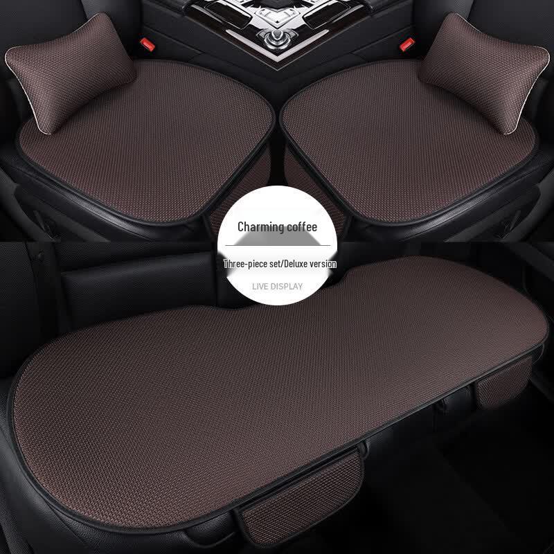 Ice Silk Car Seat Cushion Set