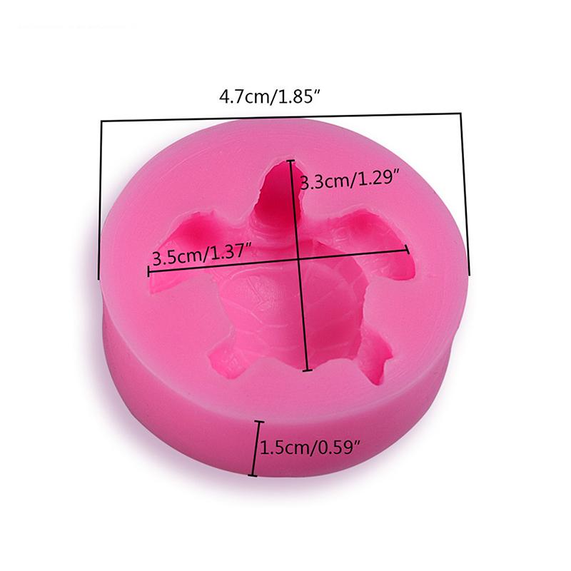 Silicone Mold Cute Sea Turtle Shape Ocean Theme Cake Decoration Gum Mould