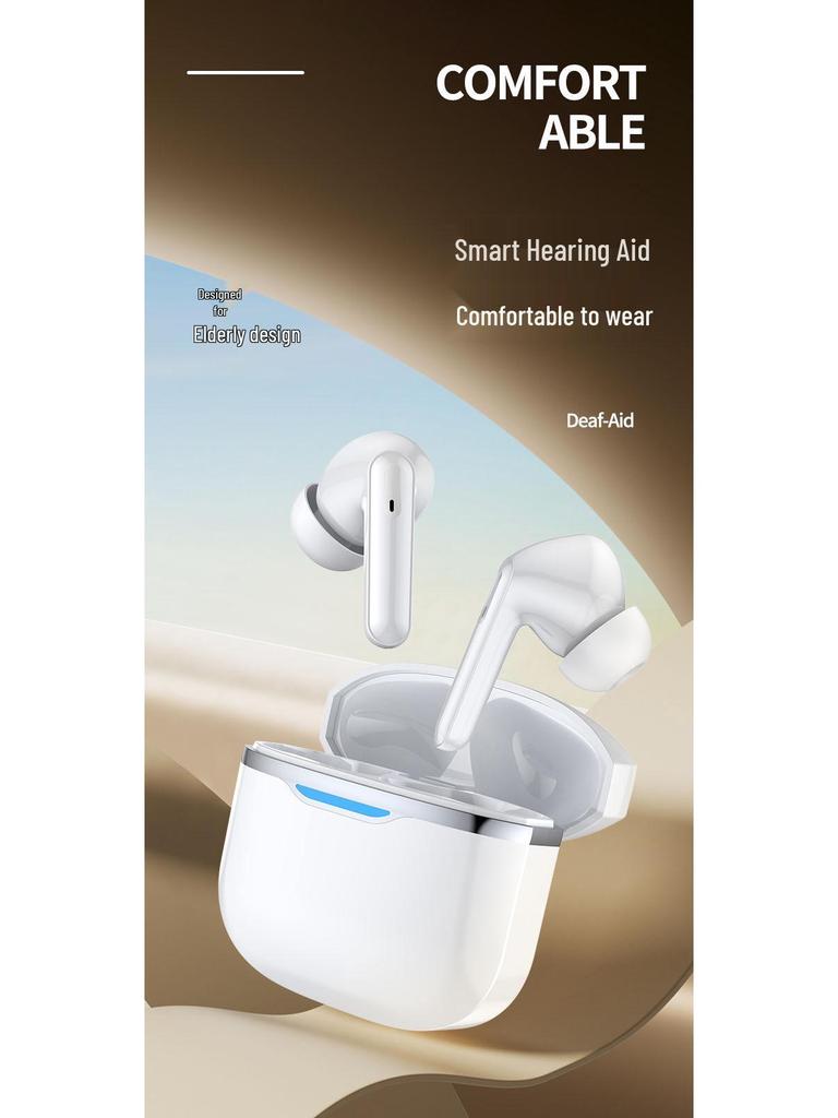 Bluetooth Earphones: Long Battery, Hearing Aid, Smart Sound Amplifier for Elders with Hearing Loss