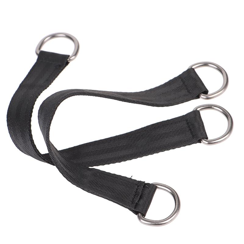 2Pcs 25Cm Tree Swing Hanging Straps Fitness Equipment Hook Ring Hanging Belt