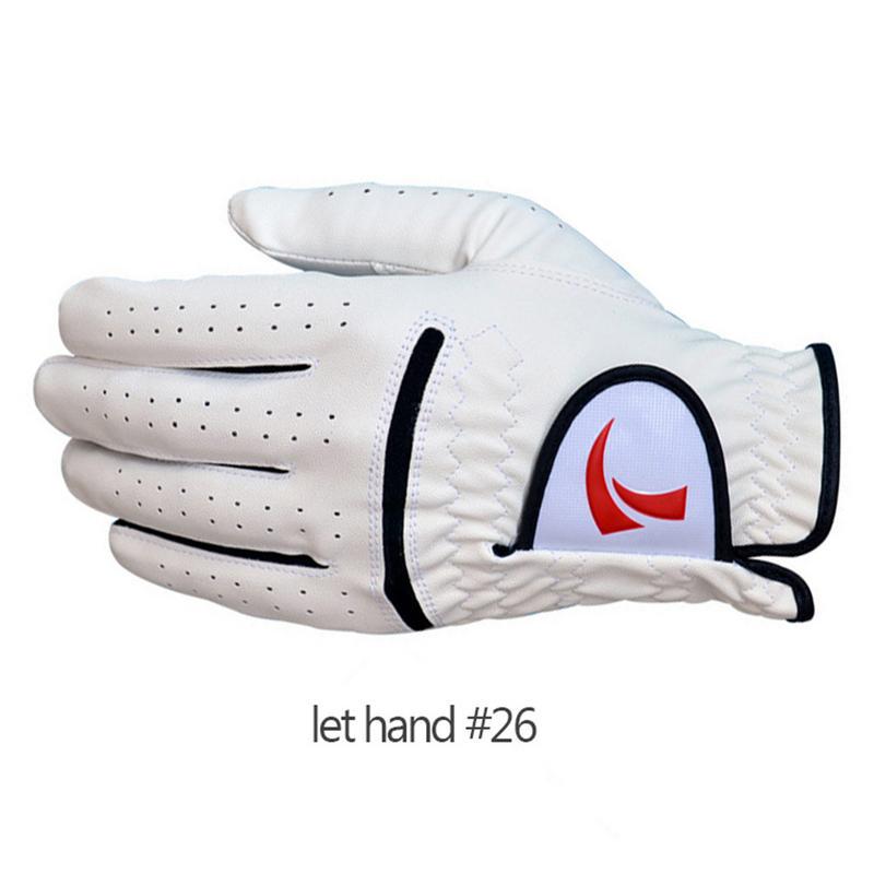 1 пара левых и правых дышащих мужских перчаток для гольфа