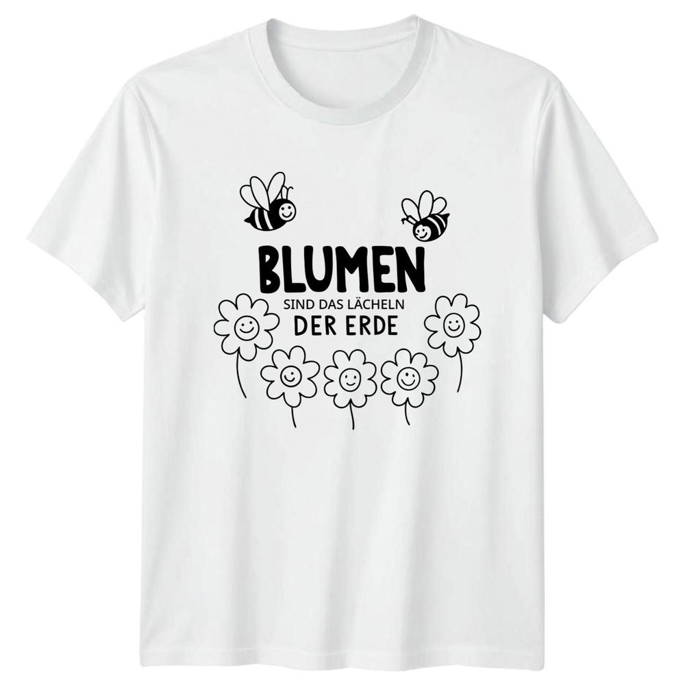 BluUnisex Sind Das Lcheln Der Unisexs TShirt Floral Gardening Mothers Day Gift S