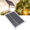 100W Solar Panel Kit Monocrystalline Solar Module with Waterproof 20A 12V 24V Controller for Car Camping