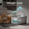 Wireless Stainless Steel Cat Water Fountain 3L Large Capacity Cat Water Dispenser Indoor Motion Sensor Dog Drinking Feeder