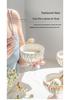 Nordic Pearl Tall Stem Ice Cream Cup - Exquisite Ceramic Dessert Bowl