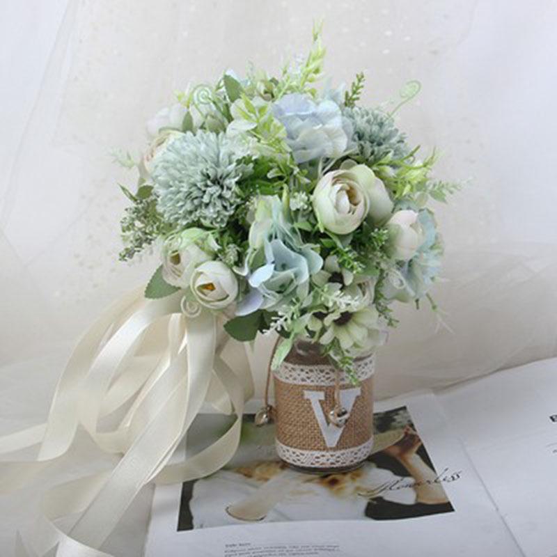 Koreanischer Waldstil Braut-Handstrauß für Hochzeit oder Foto-Requisiten