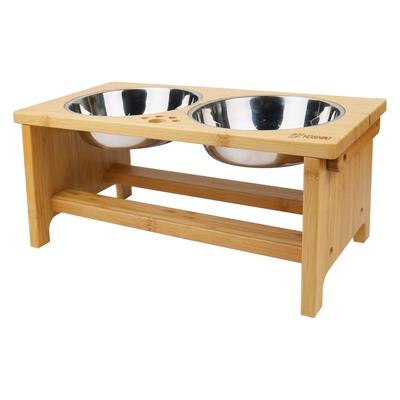 Yoshiki Kobo Make Your Dog and Eating Habits Comfortable Bamboo Pet Dish Table Dog Feeding Table Dog Cat Food Bowl Rice Plate Water Bowl Food Bowl