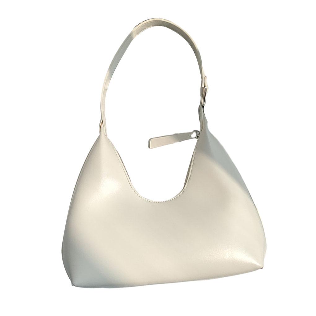 

Модная и универсальная сумка через плечо в форме полумесяца, легкая и портативная, удобная маленькая сумка белый