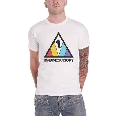 Imagine Dragons Unisex-Erwachsene Dreiecks-Logo-Baumwoll-T-Shirt