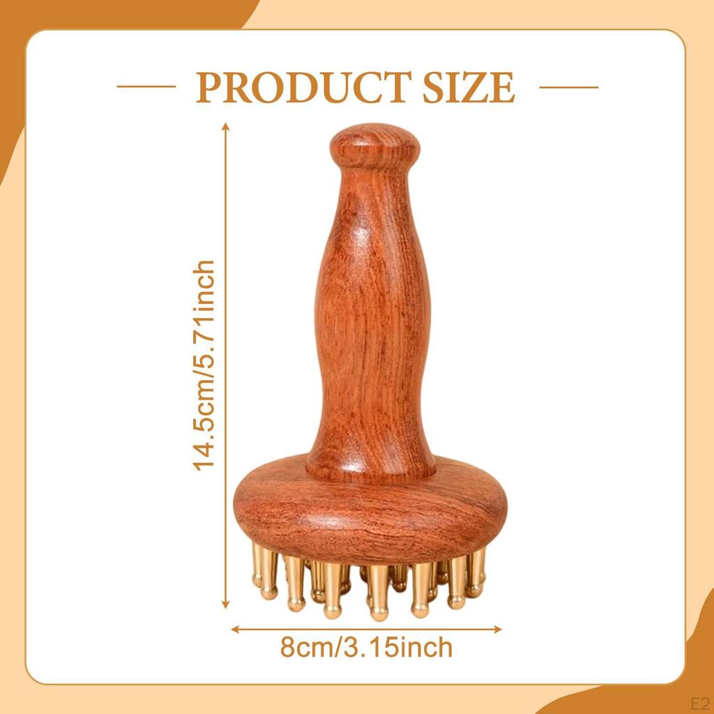 Wood Massage Body Brush Relaxation Guasha Scraping for Neck Back Thigh