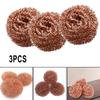 3pcs Desoldering Cleaning Ball Soldering Iron Tip Cleaning Nozzle Cleaning Sponge Copper Wire Cleaner Ball