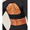 Gymshark Adapt Animal X Whitney Long Sleeve Crop Top Black Asphalt Grey b5c9X Bdrd