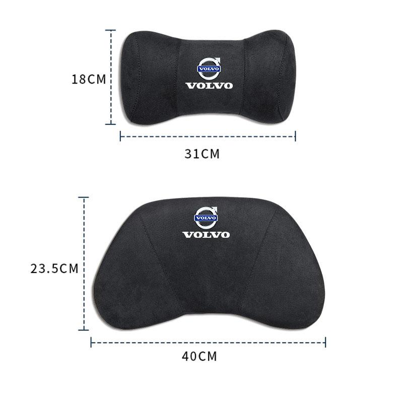 Car Neck Protection Pillow Headrest Memory Cotton Lumbar Support For Volvo XC90 V90 V60 XC60 V40 S80 S60 S90 C40 XC40 V70 XC70
