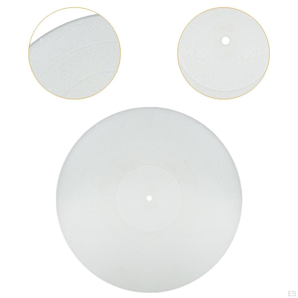 Plattenspieler-Plattenmatte, Schallplatten-Pad, antistatisch, hilft, Lärm zu reduzieren, 12 Zoll, Silikon für