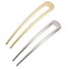 U-shaped Kanzashi Metal Fittings Parts U Pins Hair Accessories Sticks Womens Dresses Traditional Clothing Yukata Kimono 2 Pieces (gold + Silver)