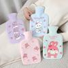 1000ML Plush Hot Water Bag Cartoon Rabbit Reusable Hand Warmer Comfortable Coldproof Hot Water Bottle Children Girls