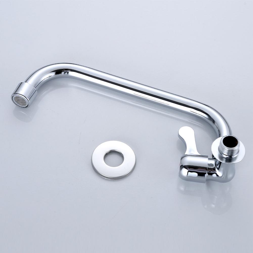 Kjøkkenkran Vannrenser Ettgrepshullkran Vask Roterende Ettgreps Kaldtvannskraner Messing Veggmontert Kjøkkenkran