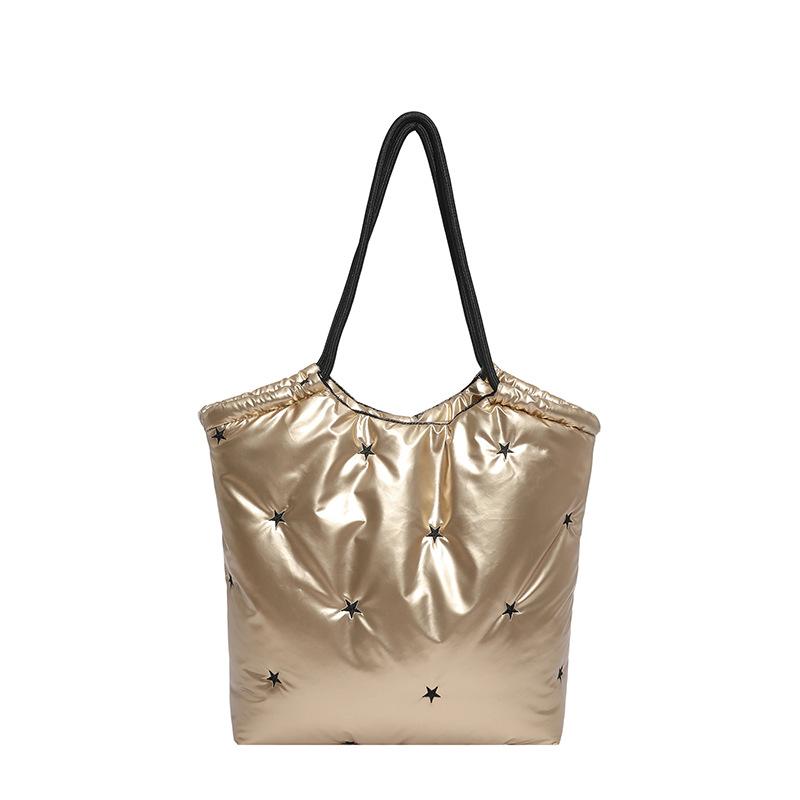 Large Capacity Space Cotton Jacket Bag For Women 2026 New Niche Fashion Lightweight Commuting Armpit Shoulder Tote Bag