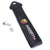 Cinta de reboque para carro com emblema ABARTH Corda de Reboque Cinto tecido estilo fibra de carbono para-choques cola adesivo adequado fiat ferrari