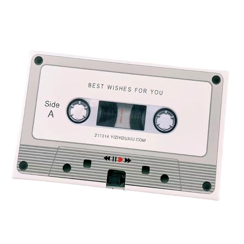 

Message Recorder Cassette Recording Voice Tape Greeting Card Handmade Anniversary Gift Handmade Surprise for Birthdays