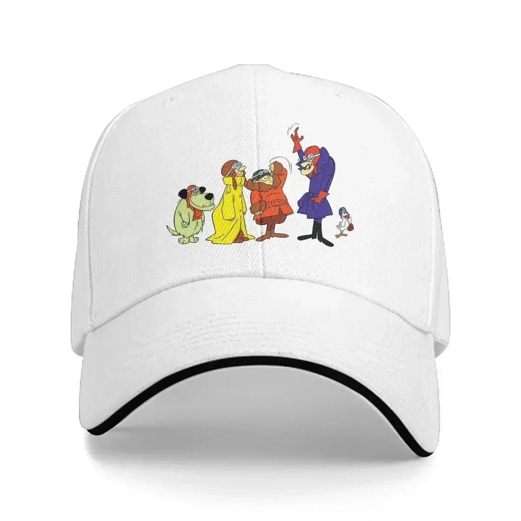 Pure Color Dad Hats Fine Casual Hat Sun Visor Caps Wacky Races 60s Cartoon Peaked Cap