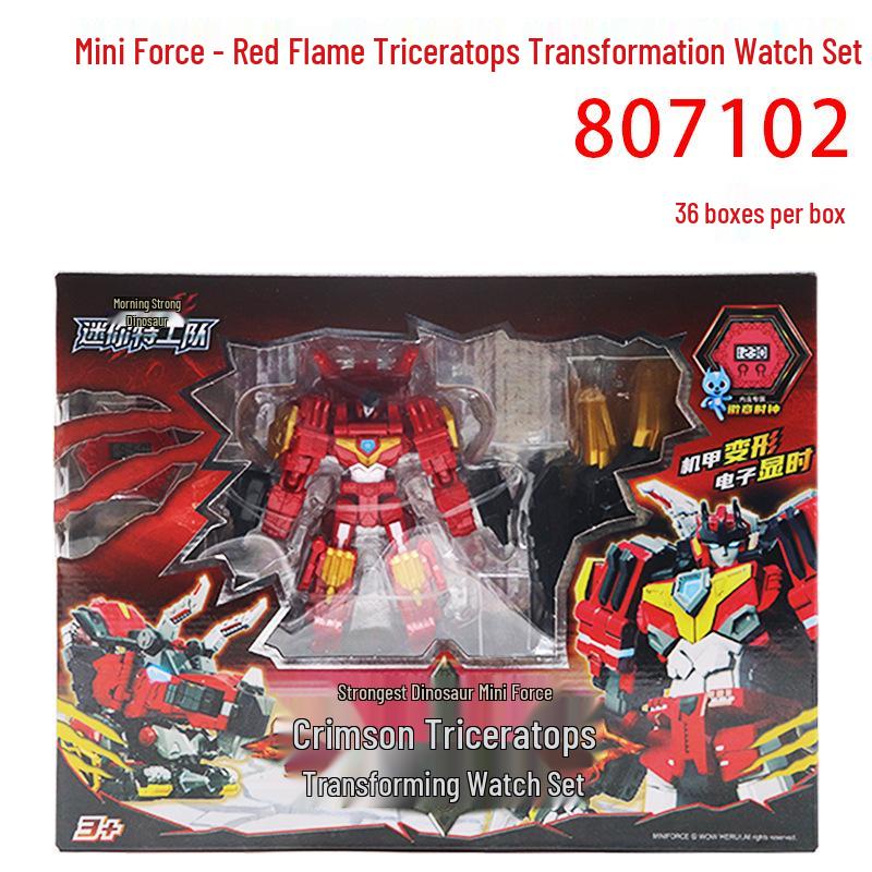 Mini Force 8: Ultimate Tyrannosaurus Rex Battle Mecha - 9-in-1 King Kong Toy Set