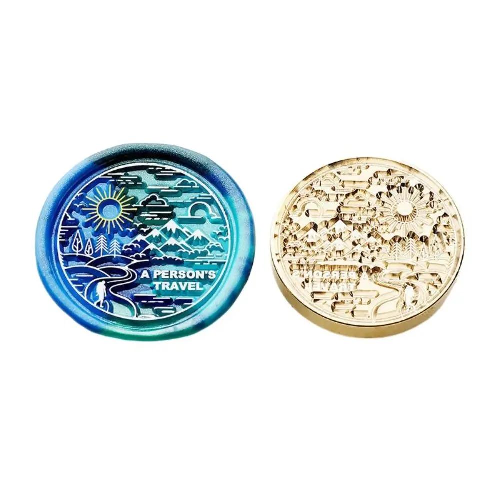 Butterfly Icon Wax Seal Stamp Replace Head Antique Metal Star Sky Pattern Sealing Wax Seals Head Retro Flowers