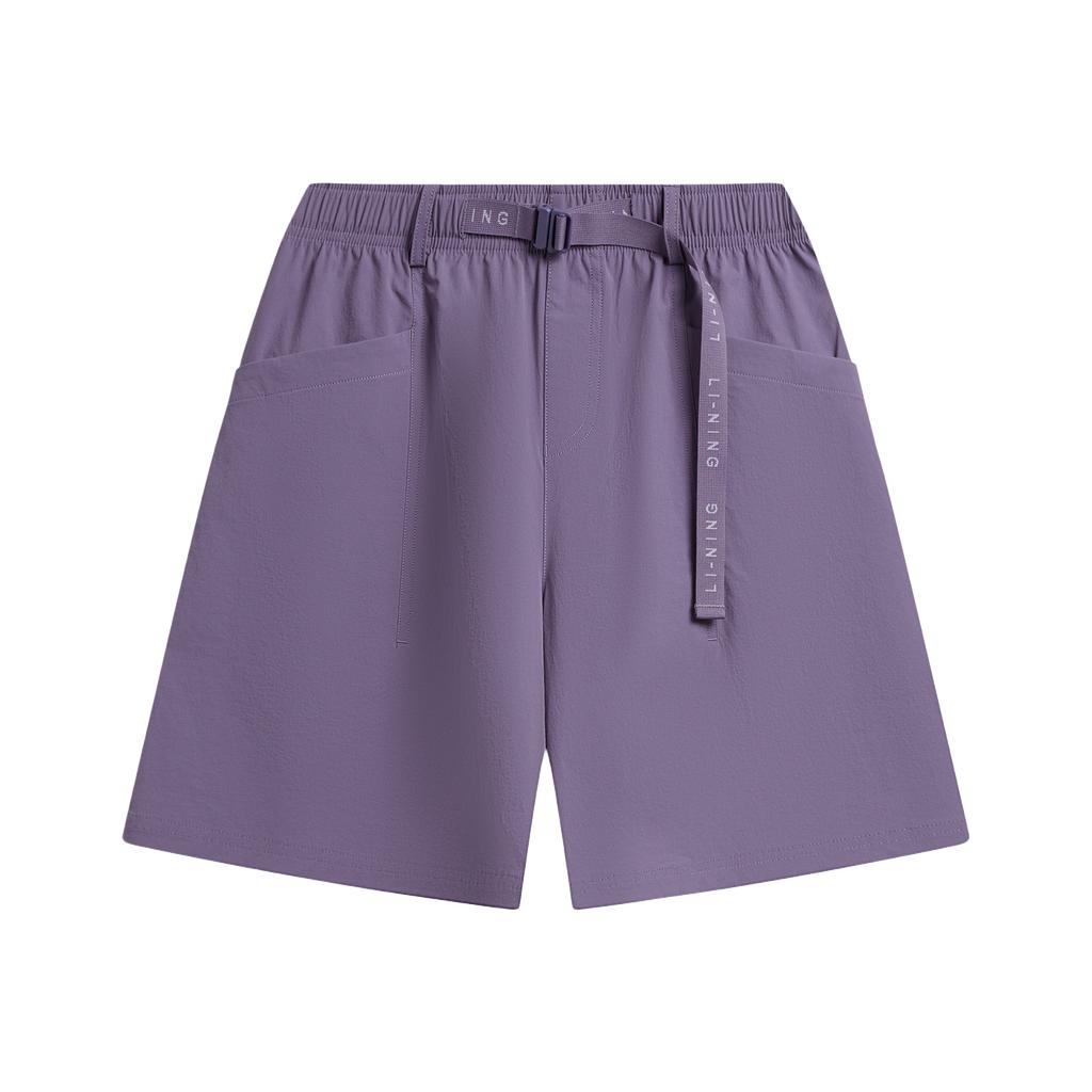 Li Ning Fitness Series Logo Stitching Sports Casual Shorts Women shorts AKSW252-5