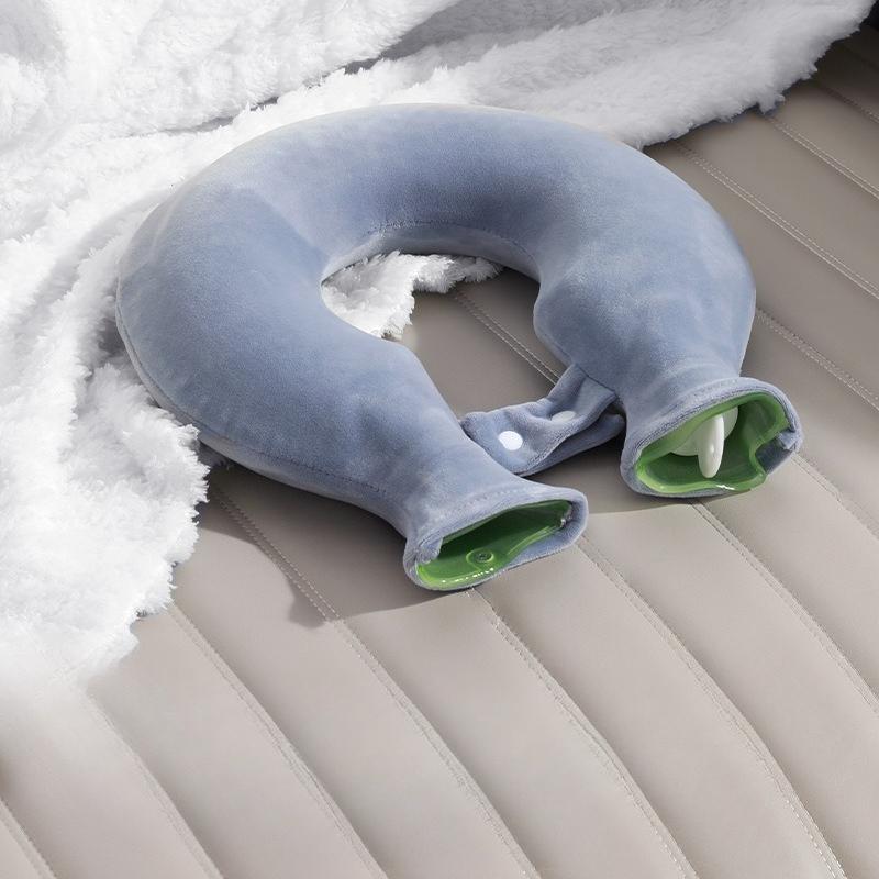 U-shaped Hot Water Bag for Cervical Heat Compress, Thickened Shoulder, Neck and Head, Neck-hanging Type Water Filling Hot Water Bag