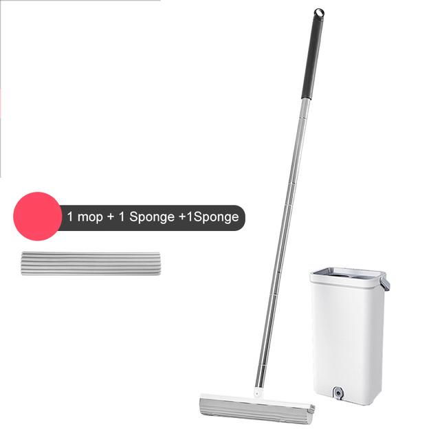 MENGNI Hand-Free Wash Sponge Mop Household Cleaning Tool For Bathroom Strong Water Absorption Mop For Floor Bathroom Accessories