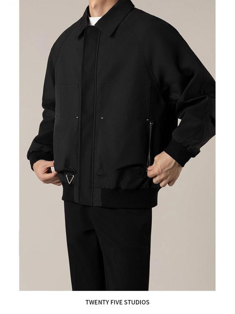 Men's Trendy Flight Suit: Spring/Autumn Versatile Lapel Jacket