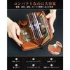 [Kawa-Kawa] Men's Long Wallet T Leather Brown