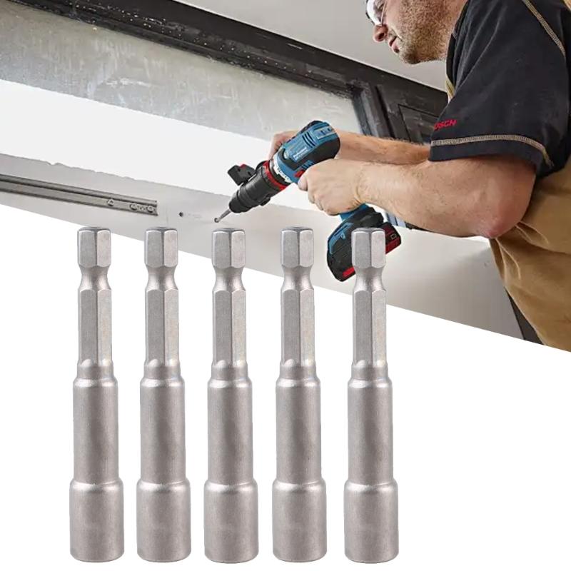 1/4"Socket Strong Magnetic Hexagons Nut Driver for Stable Drilling for DIY Projects Easily Fit Into Various Condition