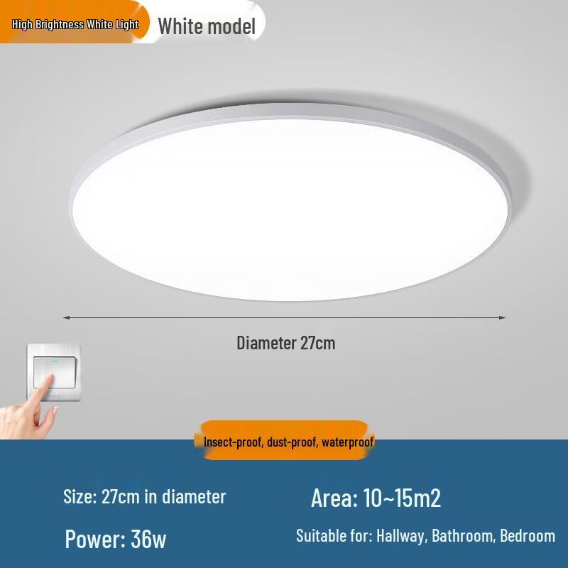 OEING Triple-Protection Anti-Blue Light Rechargeable LED Ceiling Light